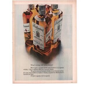 Ballantine Scotch Whisky Advertisement 1968 Vintage Full Color Spirits Alcohol